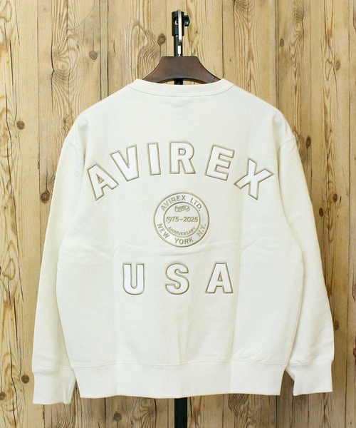 AVIREX（アヴィレックス）の「AVIREX 50th VARSITY CREWNECK SWEAT（スウェット・メンズ・エンジ/ホワイト/チャコールグレー・M/L/XL/XXL）」の5枚目の写真