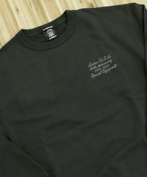 AVIREX（アヴィレックス）の「AVIREX 50th VARSITY CREWNECK SWEAT（スウェット・メンズ・エンジ/ホワイト/チャコールグレー・M/L/XL/XXL）」の10枚目の写真
