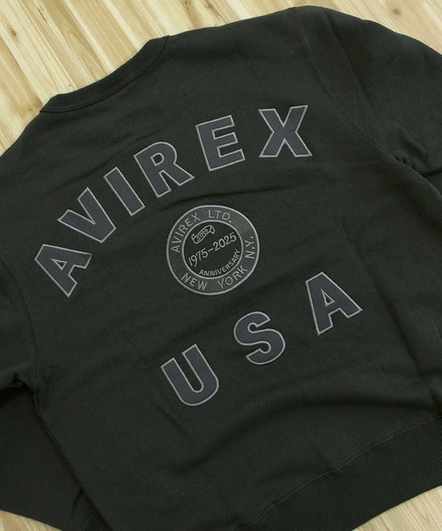 AVIREX（アヴィレックス）の「AVIREX 50th VARSITY CREWNECK SWEAT（スウェット・メンズ・エンジ/ホワイト/チャコールグレー・M/L/XL/XXL）」の11枚目の写真