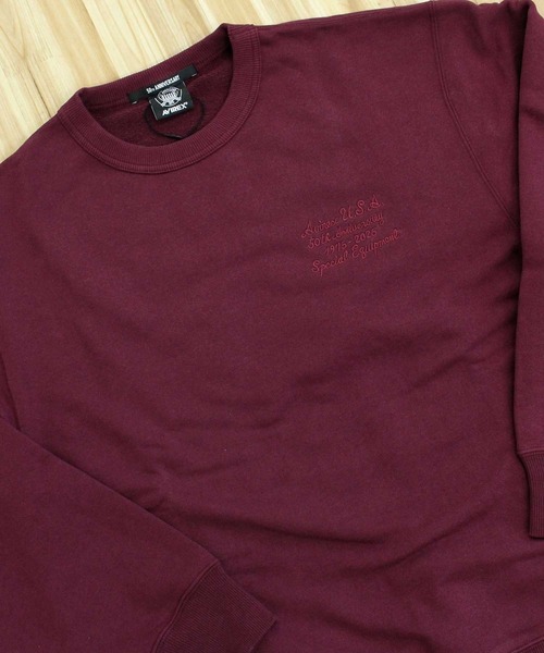 AVIREX（アヴィレックス）の「AVIREX 50th VARSITY CREWNECK SWEAT（スウェット・メンズ・エンジ/ホワイト/チャコールグレー・M/L/XL/XXL）」の14枚目の写真