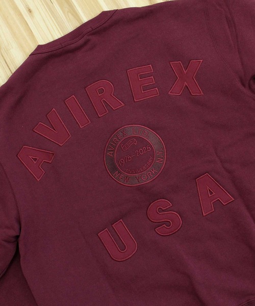 AVIREX（アヴィレックス）の「AVIREX 50th VARSITY CREWNECK SWEAT（スウェット・メンズ・エンジ/ホワイト/チャコールグレー・M/L/XL/XXL）」の15枚目の写真