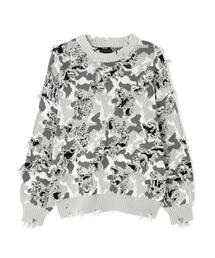 DankeSchon/ダンケシェーン/CAMO KNIT CREWNECK