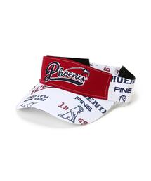 PING（ピン）の「【PING APPAREL】Mr.PING総柄プリントバイザー ＜NATIVE＞ (UNISEX)（サンバイザー）」