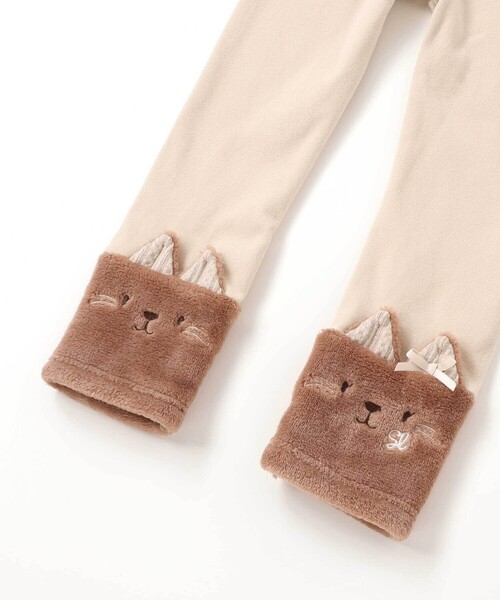 SLAP SLIP（スラップスリップ）の「イチゴネコウサギアニマル裾ボア切り替えレギンス(80~120cm)（レギンス/スパッツ・キッズ・オフホワイト/ピンク/ネイビー・100cm/90cm/80ｃｍ/110cm/120cm）」の10枚目の写真