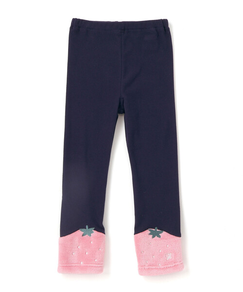 SLAP SLIP（スラップスリップ）の「イチゴネコウサギアニマル裾ボア切り替えレギンス(80~120cm)（レギンス/スパッツ・キッズ・オフホワイト/ピンク/ネイビー・100cm/90cm/80ｃｍ/110cm/120cm）」の15枚目の写真