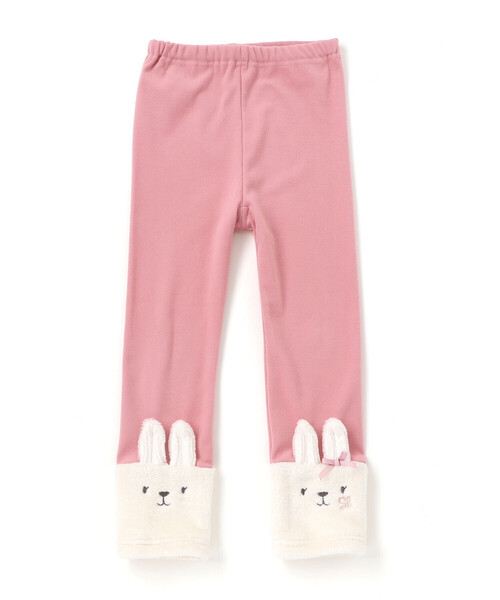 SLAP SLIP（スラップスリップ）の「イチゴネコウサギアニマル裾ボア切り替えレギンス(80~120cm)（レギンス/スパッツ・キッズ・オフホワイト/ピンク/ネイビー・100cm/90cm/80ｃｍ/110cm/120cm）」の18枚目の写真