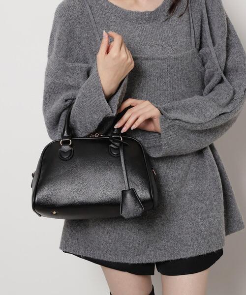 ESPERANZA(エスペランサ)の「シボフェイクレザー2WAYボストンバッグ(ボストンバッグ・レディース・ブラウン系/ブラック/こしょう色系・FREE)」の10枚目の写真