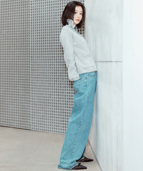 NICK&NICOLE(ニックアンドニコール)の「NICOLE JAQUARD KNIT CARDIGAN_2COLOR(カーディガン/ボレロ・レディース・その他・FREE/Grey/BLACK)」の3枚目の写真