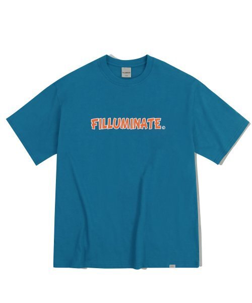 F.ILLUMINATE(フィルミネイト)の「オーバーサイズファージロゴTシャツ-ブルー(Tシャツ/カットソー・レディース・その他・X-LARGE/MEDIUM/LARGE)」の1枚目の写真