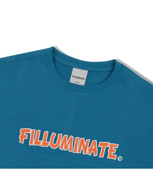 F.ILLUMINATE(フィルミネイト)の「オーバーサイズファージロゴTシャツ-ブルー(Tシャツ/カットソー・レディース・その他・X-LARGE/MEDIUM/LARGE)」の4枚目の写真