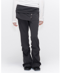 パンツ MISEKI SEOUL Draped shirt skirt pants Draped shirt skirt pants SET BLACK（その他パンツ）｜Miseki SEOUL