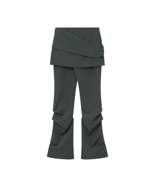 Miseki SEOUL(ミセキソウル)の「Draped shirt skirt pants SET CHARCOAL(その他パンツ・レディース・その他・1/2)」の2枚目の写真