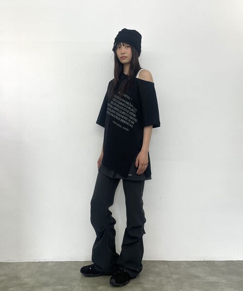 Miseki SEOUL(ミセキソウル)の「Draped shirt skirt pants SET CHARCOAL(その他パンツ・レディース・その他・1/2)」の4枚目の写真