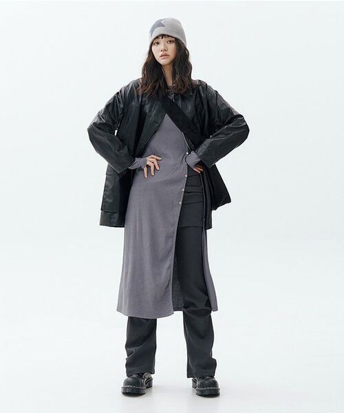 Miseki SEOUL(ミセキソウル)の「Draped shirt skirt pants SET CHARCOAL(その他パンツ・レディース・その他・1/2)」の10枚目の写真