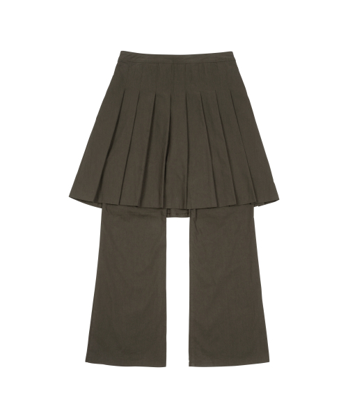 THECOLDESTMOMENT(ザコールデストモーメント)の「TCM skirt layered pants (brown)(その他パンツ・レディース・その他・SMALL/MEDIUM)」の10枚目の写真