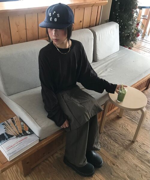 THECOLDESTMOMENT(ザコールデストモーメント)の「TCM skirt layered pants (brown)(その他パンツ・レディース・その他・SMALL/MEDIUM)」の3枚目の写真