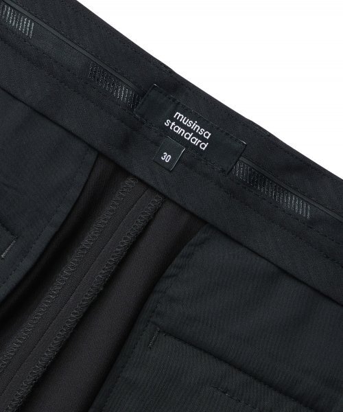 MUSINSA STANDARD（ムシンサスタンダード）の「リバースツージョーセミバルーン隠しバンディングスラックス[ダークグレー]（スラックス・メンズ・その他・40/42/26/27/28）」の6枚目の写真