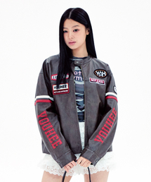 YOUHEE（ユヒ）の「WAPPEN DETAIL BIKER JACKET BROWN（ライダースジャケット）」