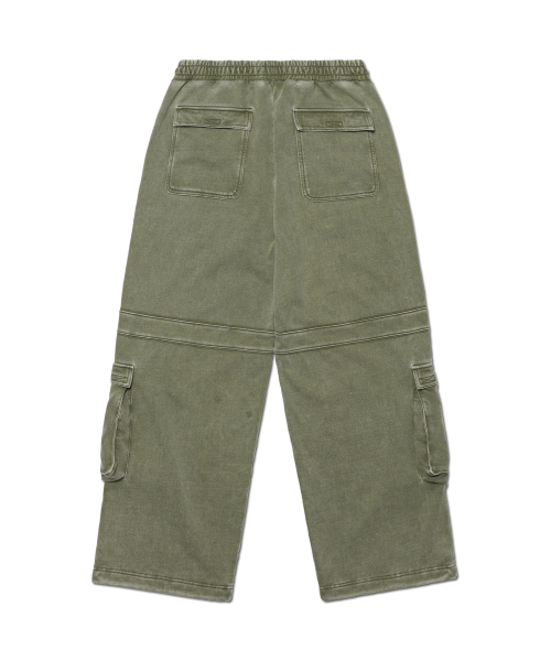 NOMANUAL(NOMANUAL)の「MULTI CARGO SWEATPANTS - WASHED KHAKI(スウェットパンツ・レディース・その他・SMALL/MEDIUM/LARGE/X-LARGE)」の2枚目の写真
