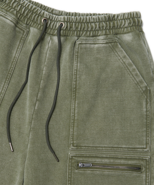 NOMANUAL(NOMANUAL)の「MULTI CARGO SWEATPANTS - WASHED KHAKI(スウェットパンツ・レディース・その他・SMALL/MEDIUM/LARGE/X-LARGE)」の5枚目の写真