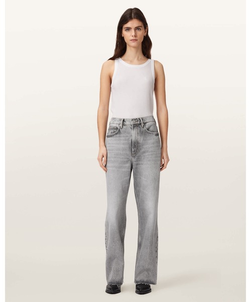 ALLSAINTS(オールセインツ)の「BLAKE WIDE LEG DENIM JEANS | BLAKE ワイド レッグ デニム ジーンズ(デニムパンツ・レディース・グレー系その他・24/25/26/27)」の4枚目の写真