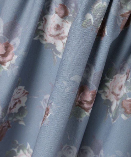 F i.n.t(フィント)の「レース使いレトロ花柄ワンピース/fint フィント(ワンピース・レディース・ミント/ブルーグレー・FREE)」の15枚目の写真