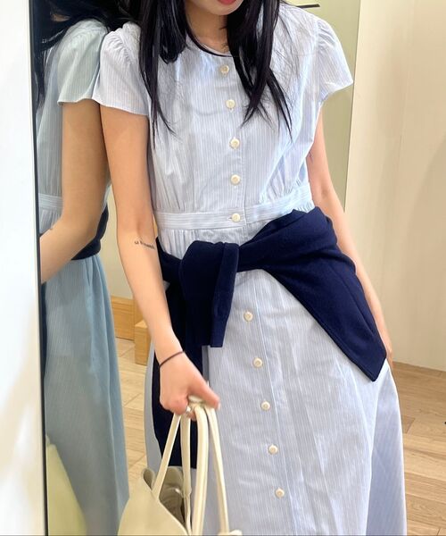 LINGSEOUL(リングソウル)の「merino wool V-neck knit top-navy(ニット/セーター・レディース・その他・FREE)」の8枚目の写真