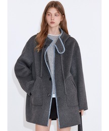 Fano Studios | ウエーブステッチ ウールミドル丈フードコート FD25W155【Fano Studios】【2025AW】(その他アウター)