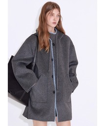 ウエーブステッチ ウールミドル丈フードコート FD25W155【Fano Studios