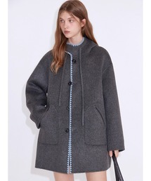 ウエーブステッチ ウールミドル丈フードコート FD25W155【Fano Studios