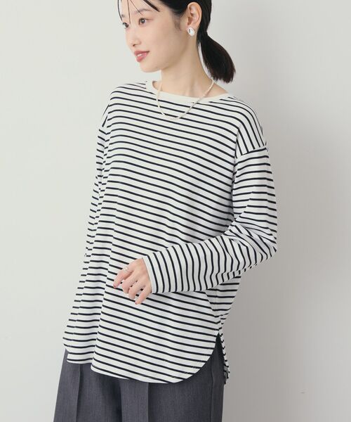 AMERICAN HOLIC（アメリカンホリック）の「アソートラウンドカットロンT（Tシャツ/カットソー・レディース・その他7/イエロー系その他2/オフホワイト/ブラック系その他4/ブラック・L/M）」の6枚目の写真