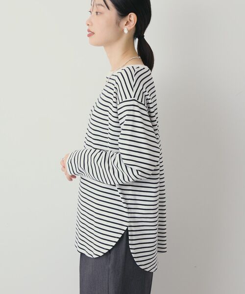 AMERICAN HOLIC（アメリカンホリック）の「アソートラウンドカットロンT（Tシャツ/カットソー・レディース・その他7/イエロー系その他2/オフホワイト/ブラック系その他4/ブラック・L/M）」の7枚目の写真