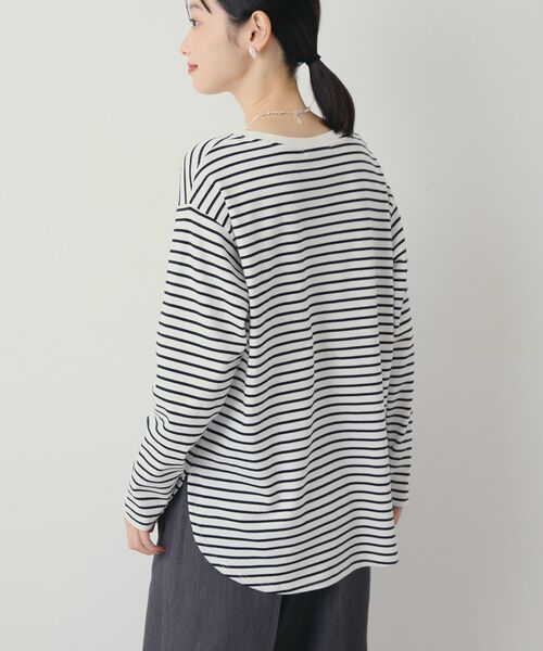 AMERICAN HOLIC（アメリカンホリック）の「アソートラウンドカットロンT（Tシャツ/カットソー・レディース・その他7/イエロー系その他2/オフホワイト/ブラック系その他4/ブラック・L/M）」の8枚目の写真