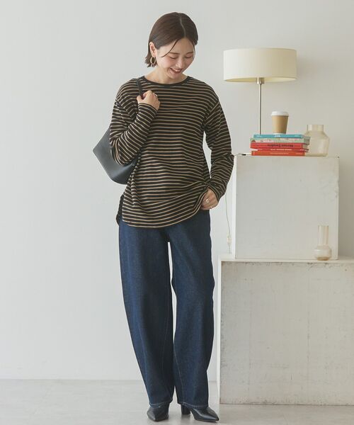 AMERICAN HOLIC（アメリカンホリック）の「アソートラウンドカットロンT（Tシャツ/カットソー・レディース・その他7/イエロー系その他2/オフホワイト/ブラック系その他4/ブラック・L/M）」の12枚目の写真