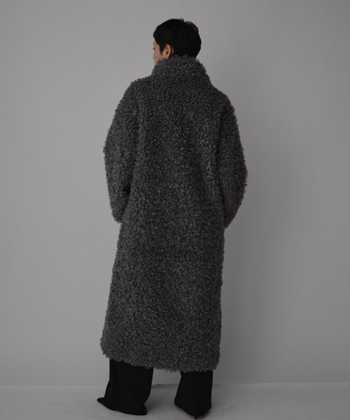 VION(ヴィオン)の「ブークレロングコート / Boucle Long Coat(その他アウター・レディース・グレー/ベージュ・FREE)」の15枚目の写真