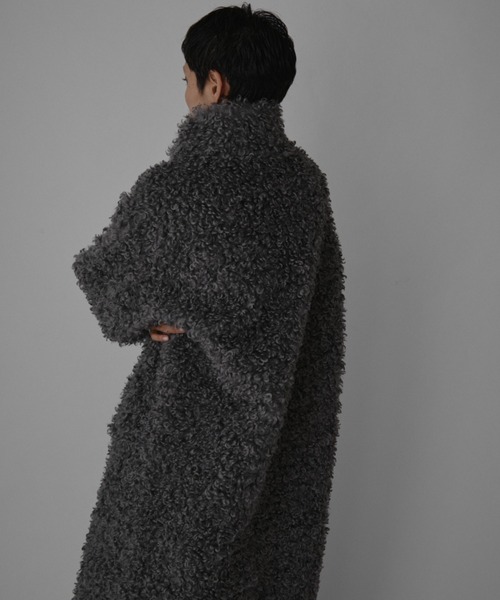 VION(ヴィオン)の「ブークレロングコート / Boucle Long Coat(その他アウター・レディース・グレー/ベージュ・FREE)」の18枚目の写真