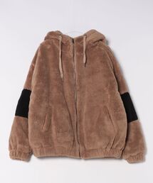 Revo.（レボ）の「両面シャギーボアフリース オーバーサイズ フード付き ブルゾン 中綿入り【UNISEX】（ブルゾン）」