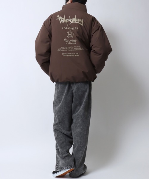 Philip Lumbang（フィリップランバン）の「Philip Lumbang/フィリップ・ランバン オーバーサイズ 防風 ドローコード パファージャケット パデッドジャケット ファイバーダウンジャケット レディース メンズ（ダウンジャケット/コート・メンズ・ブラック/チャコール/ブラウン・M/L/XL）」の17枚目の写真