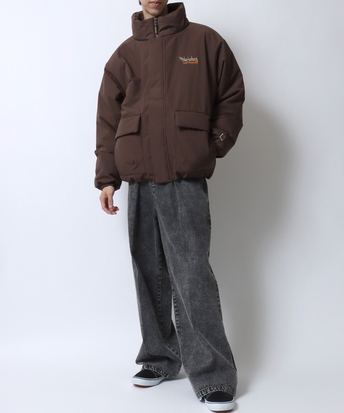 Philip Lumbang（フィリップランバン）の「Philip Lumbang/フィリップ・ランバン オーバーサイズ 防風 ドローコード パファージャケット パデッドジャケット ファイバーダウンジャケット レディース メンズ（ダウンジャケット/コート・メンズ・ブラック/チャコール/ブラウン・M/L/XL）」の6枚目の写真