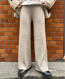 LAC-VERT | 裏起毛リブニットパンツ(その他パンツ)