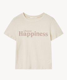 ハピネス リネン Tシャツ (ベージュ)