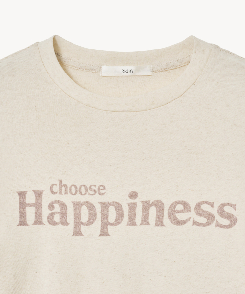 LADY VOLUME(レディーボリューム)の「ハピネス リネン Tシャツ (ベージュ)(Tシャツ/カットソー・レディース・その他・MEDIUM/SMALL)」の2枚目の写真