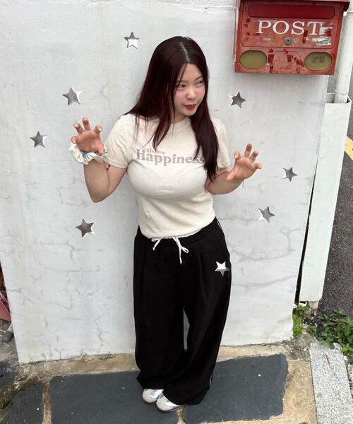 LADY VOLUME(レディーボリューム)の「ハピネス リネン Tシャツ (ベージュ)(Tシャツ/カットソー・レディース・その他・MEDIUM/SMALL)」の9枚目の写真