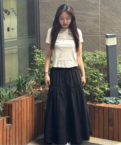 LADY VOLUME(レディーボリューム)の「ハピネス リネン Tシャツ (ベージュ)(Tシャツ/カットソー・レディース・その他・MEDIUM/SMALL)」の10枚目の写真