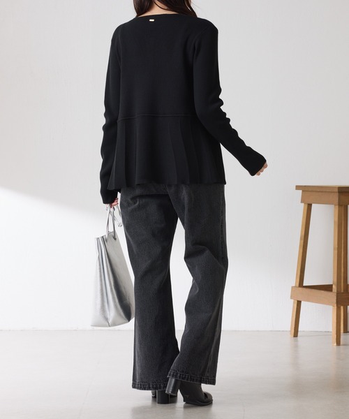 COLLAGE GALLARDAGALANTE（コラージュガリャルダガランテ）の「Q.anos/フレアデニムロンパース（サロペット/オーバーオール・レディース・ブルー/ブラック・FREE）」の18枚目の写真