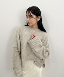ワイドスリーブブークレニット