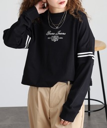 GUESS JEANS リブクルーネックスウェットシャツ