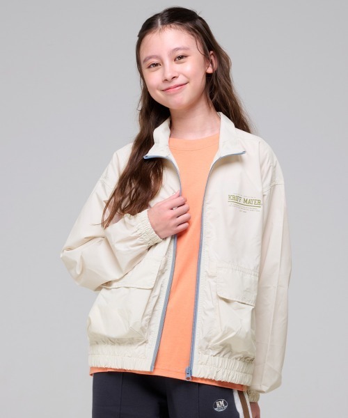 KRIFF MAYER Kid's Collection（クリフメイヤーキッズコレクション）の「【撥水・防汚】ライトテックブルゾン（ブルゾン・キッズ・ナチュラル/チャコール/レッド/オリーブ・120/130/140/150/160/170）」の3枚目の写真