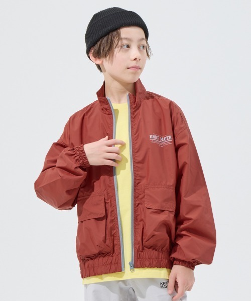 KRIFF MAYER Kid's Collection（クリフメイヤーキッズコレクション）の「【撥水・防汚】ライトテックブルゾン（ブルゾン・キッズ・ナチュラル/チャコール/レッド/オリーブ・120/130/140/150/160/170）」の21枚目の写真