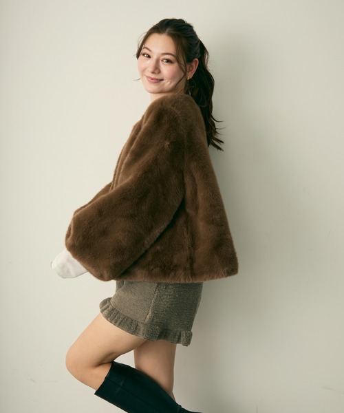 Lunea（ルネア）の「フリルボアショートパンツ（その他パンツ・レディース・アイボリー/グレー・FREE）」の19枚目の写真